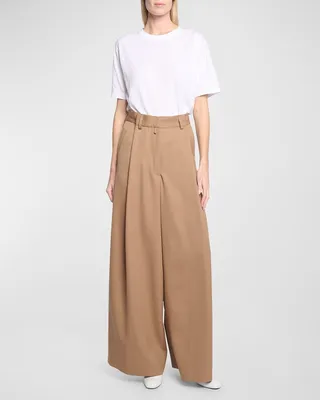 Podium Pleated Wide-Leg Pants