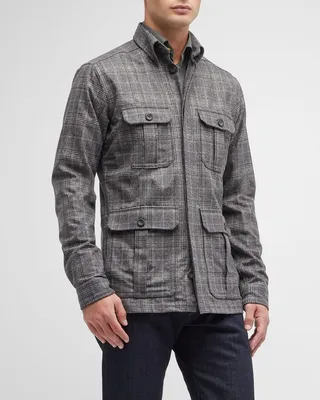 Men's Wool-Cashmere Shirt Jacket