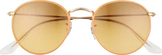 Crystal Phantos 50mm Gradient Round Sunglasses
