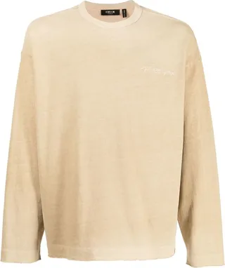 geometric-print cotton T-shirt