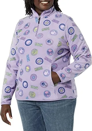 Amazon Essentials Women's Disney PF Quarter-Zip Mock Jackets