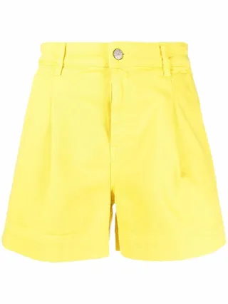 Cabare pleat-detail shorts