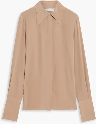 Silk crepe de chine shirt