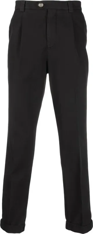 Cropped Cotton Trousers