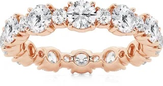 Rose Gold Lab Created Diamond Ring - 2.75 ctw