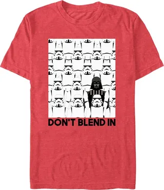 Men's Star Wars: A New Hope Don't Blend In Vader T-Shirt - Red Heather - Large