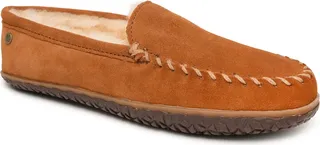 Tobie Water Resistant Genuine Shearling Moccasin Slipper
