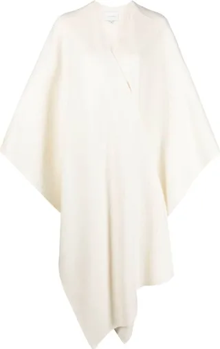 Draped Virgin Wool Cape