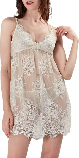 Sheer Lace Chemise