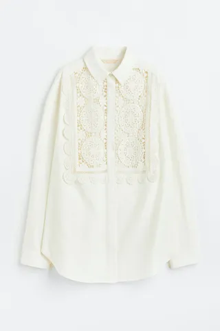 Lace-detail Shirt