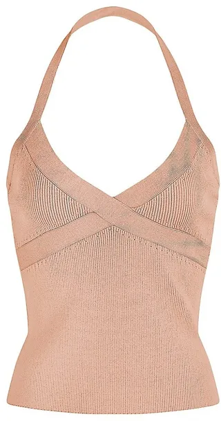 Tinsley Rib-Knit Halter Tank