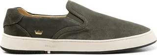 Branded Heel-Counter Slip-On Sneakers