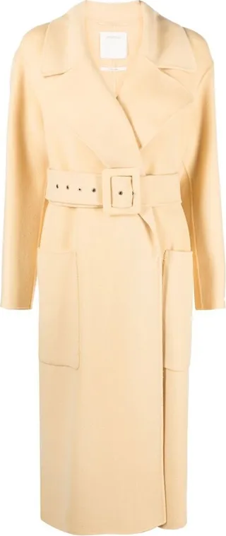 SPORTMAX- Wool Belted Coat