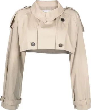 Cropped Trench Jacket