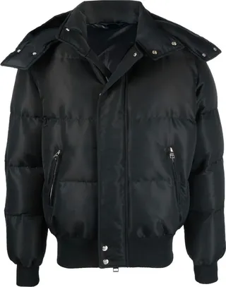 Wool Blend Padded Bomber