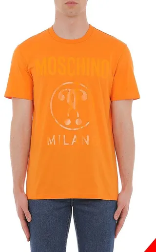 Moschino Logo Print Crewneck T-Shirt