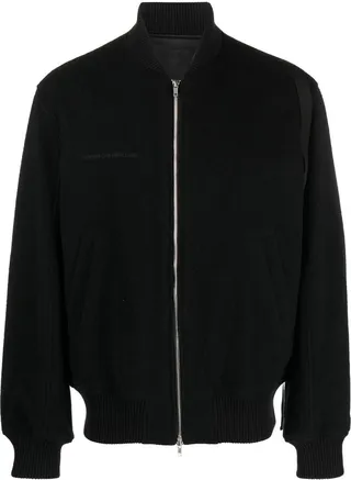 Logo-Embroidered Bomber Jacket