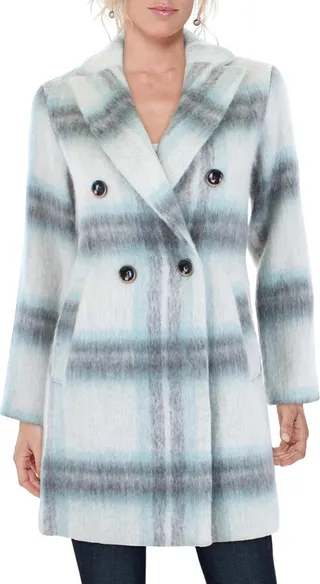 Womens Wool Double Breasted Wool Coat