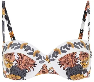 Floral bikini top