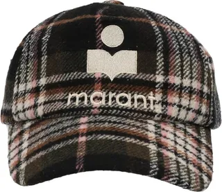 Isabel Marant Tyron Checkred Baseball Cap