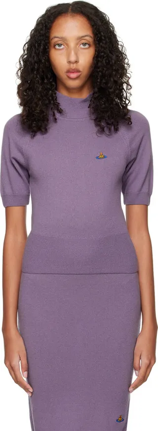 Vivienne Westwood Purple Bea Turtleneck