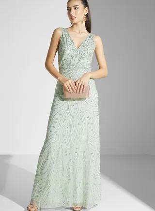 Embellished Maxi Dress