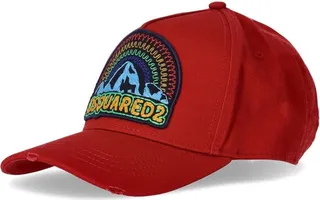 Dsquared2 Patch Brick Red Baseball Cap