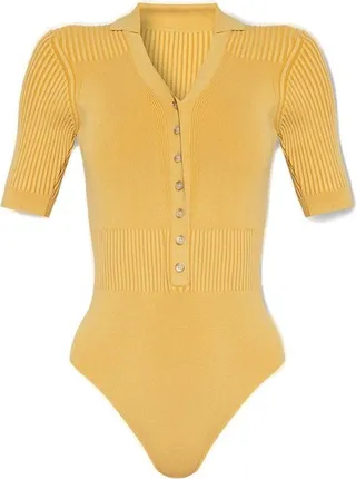 Jacquemus V-Neck Buttoned Knitted Bodysuit