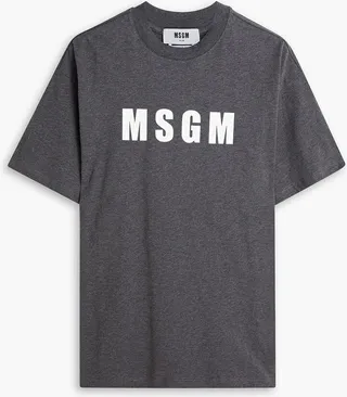 Printed cotton-jersey T-shirt