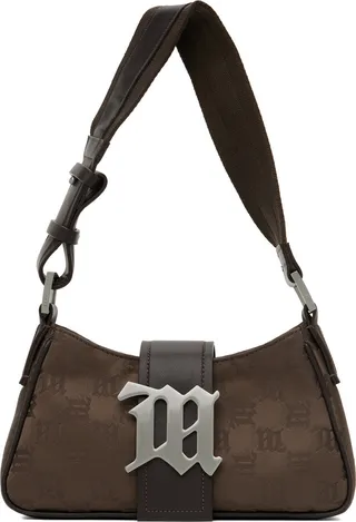 MISBHV Brown Small Monogram Shoulder Bag
