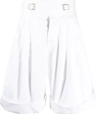 Wide-Leg Knee-Length Shorts