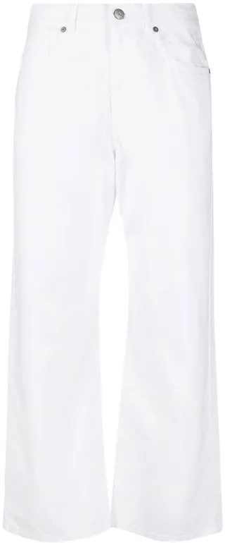 Wide-Leg Cropped Trousers