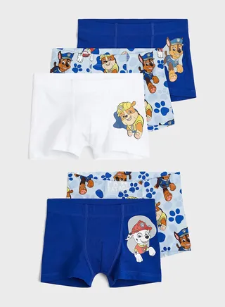 Kids 5 Pack Assorted Boxer Shorts
