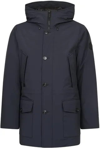 Woolrich High-Neck Hooded Parka