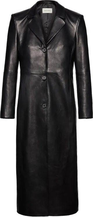 Women's Leather Trench Coat