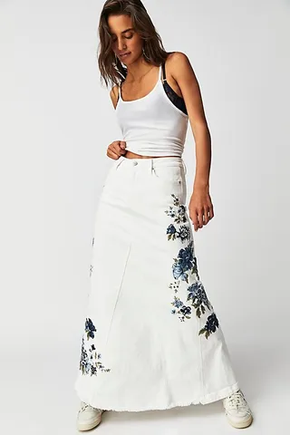 Driftwood Bluebell Fleur Maxi Skirt by Driftwood at Free People