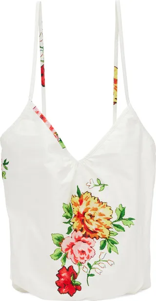 We11done White Slinky Touch Tote