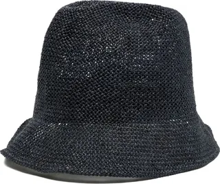 Woven Straw Fedora Hat
