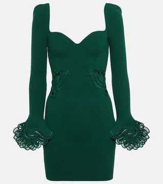 Ribbed knit minidress
