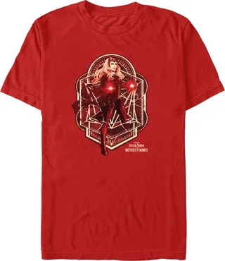 Men's Marvel Doctor Strange in the Multiverse of Madness Wanda Maximoff T-Shirt - Red - Medium