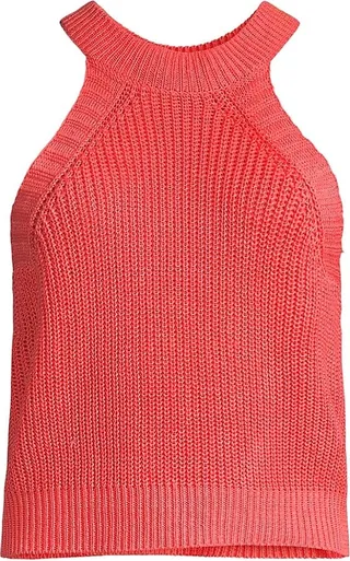 Linen Halterneck Tank Top