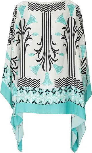 Max Mara Acro Printed Oversized Poncho
