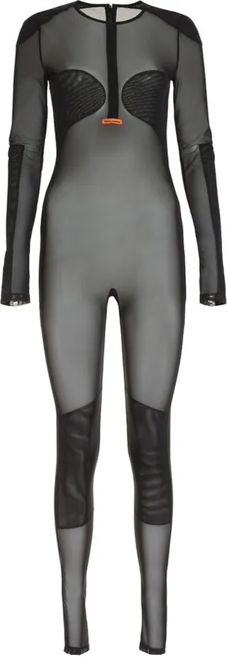 Heron Preston Semi-Sheer Long-Sleeved Bodysuit