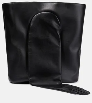 Glove Large leather tote bag