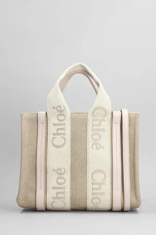Tote In Grey Fabric