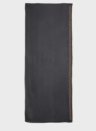 Sequin Stud Pearl Detail Hijab Long Scarf