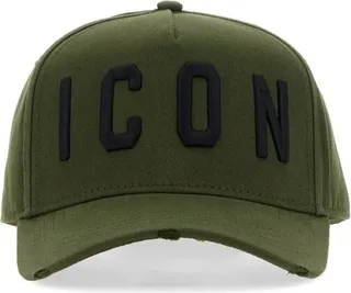 Dsquared2 Icon Embroidered Distressed Baseball Cap