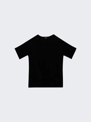 Crewneck Athletic Top Black
