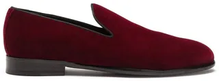 Velvet-Effect Slippers