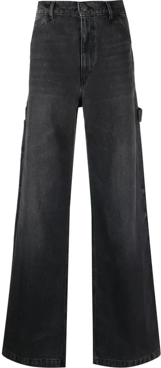 Washed Wide Leg Jeans